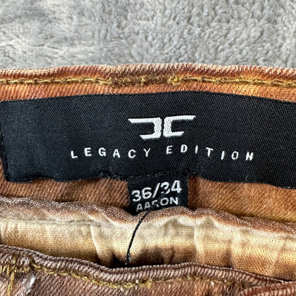 Jordan Craig Aaron Legacy Edition Biker Jeans Mens Size 36x34 Rust Sand Wash - Picture 3 of 8